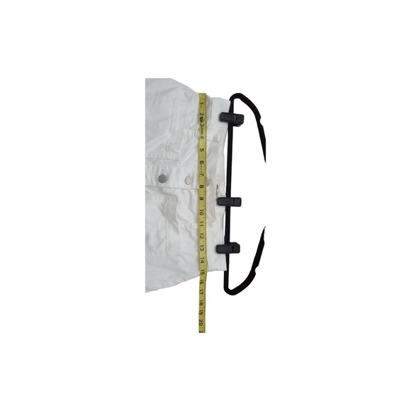 Madewell White Denim Button Up A Line Jean Skirt Size 28 - Picture 9 of 10